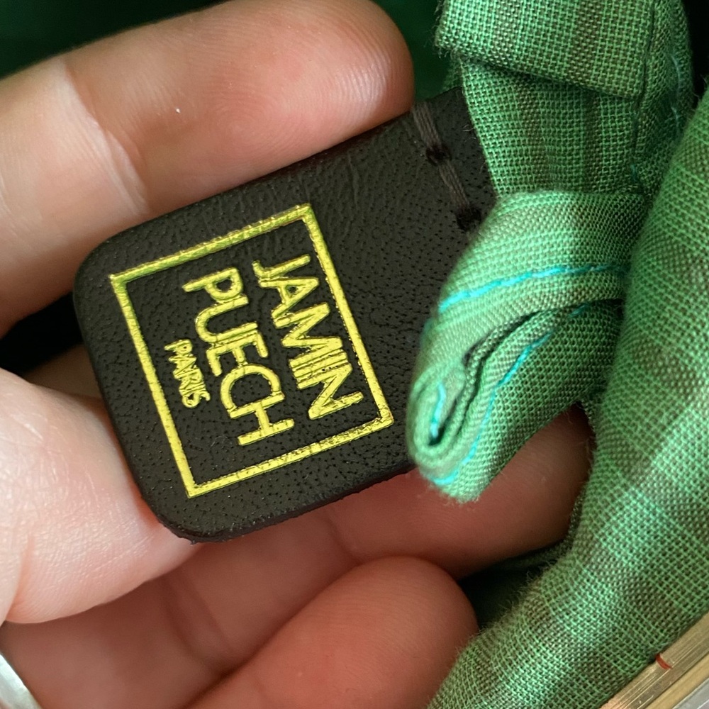 VINTAGE JAMIN PUECH  Watermelon Bag! Kitschy rattan watermelon bag. RARE FIND! - Picture 6 of 8